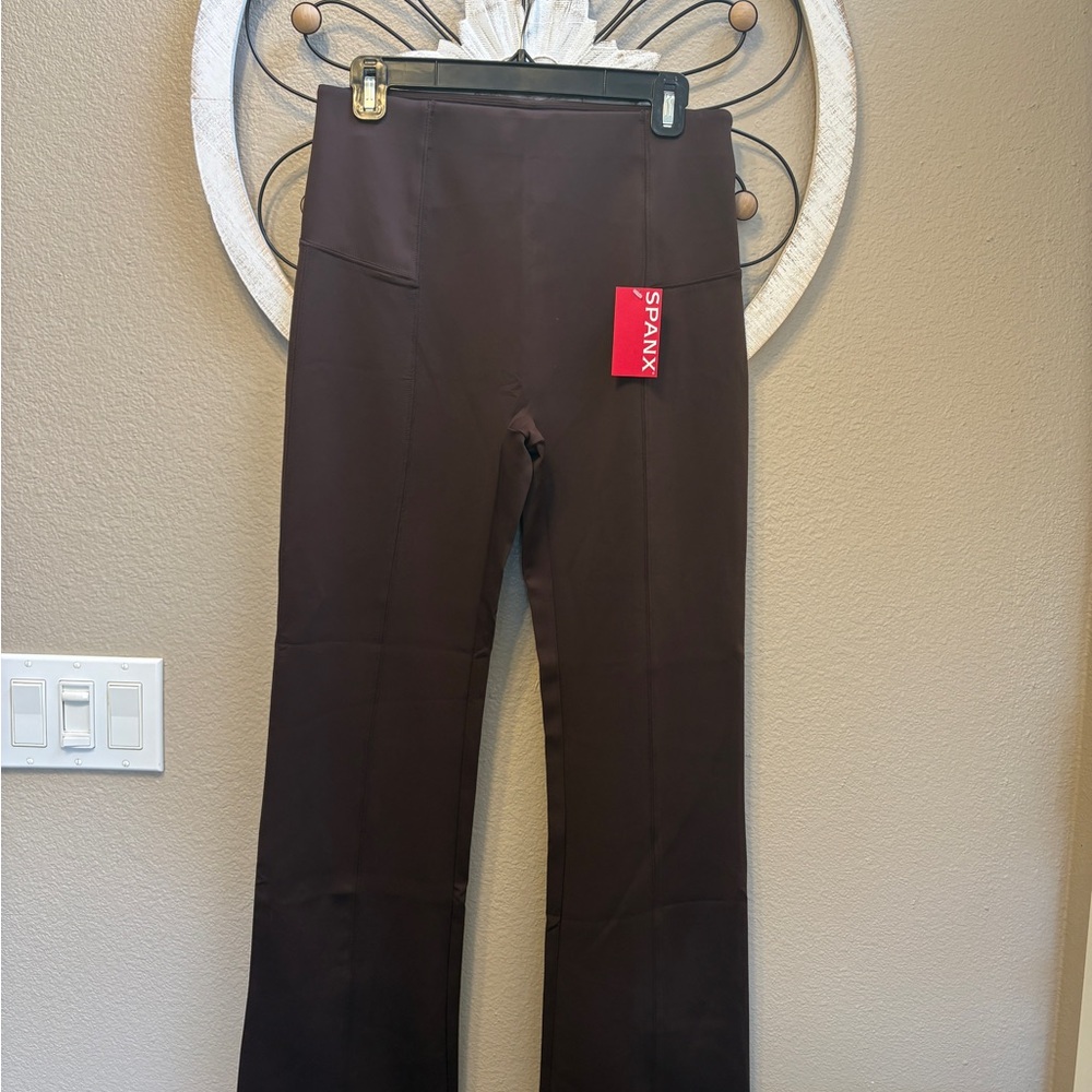 SPANX Truffle Brown Flare Leggings